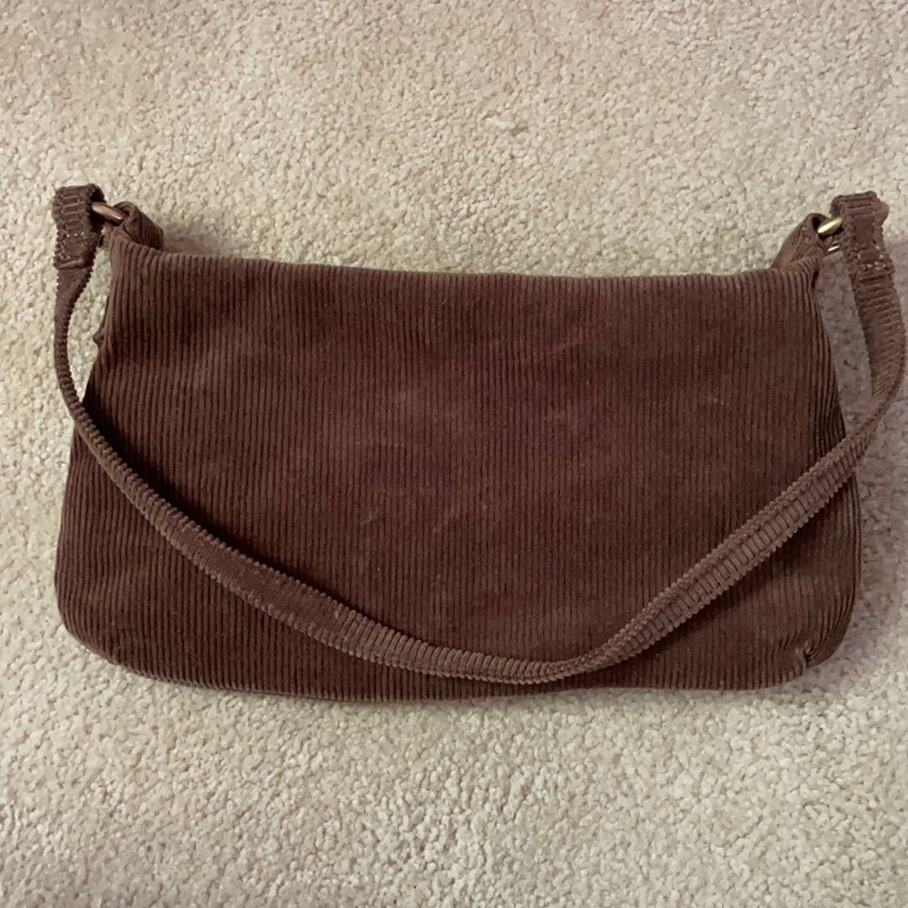 Brown corduroy purse from brandy